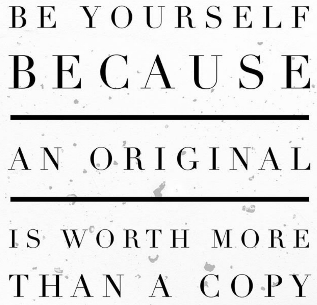 Masters of Money LLC BE YOURSELF BECAUSE Picture Quote
