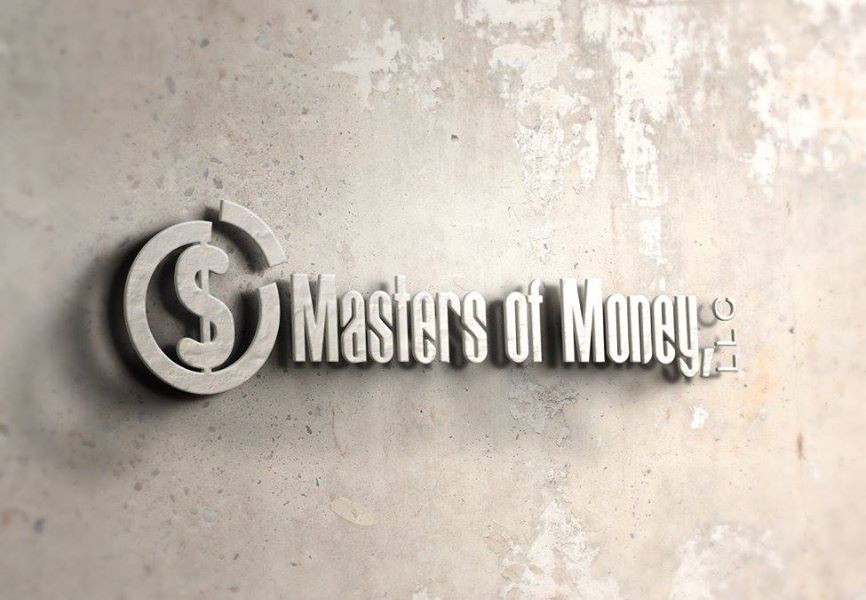 Masters of Money LLC Logo on Office Storage Wall Photo
