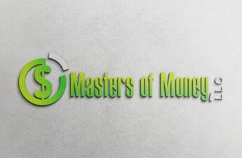 Masters of Money LLC Logo On Smooth Background Picture