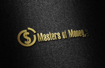 Masters of Money LLC Gold Logo Embossed on Black Leather Folder Photo