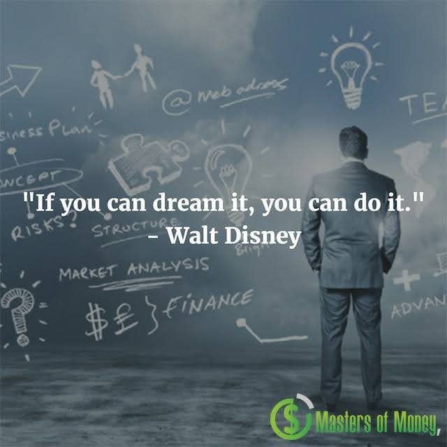 Masters of Money LLC Walt Disney If You Can Dream It You Can Do It Walt Disney Quote Photo
