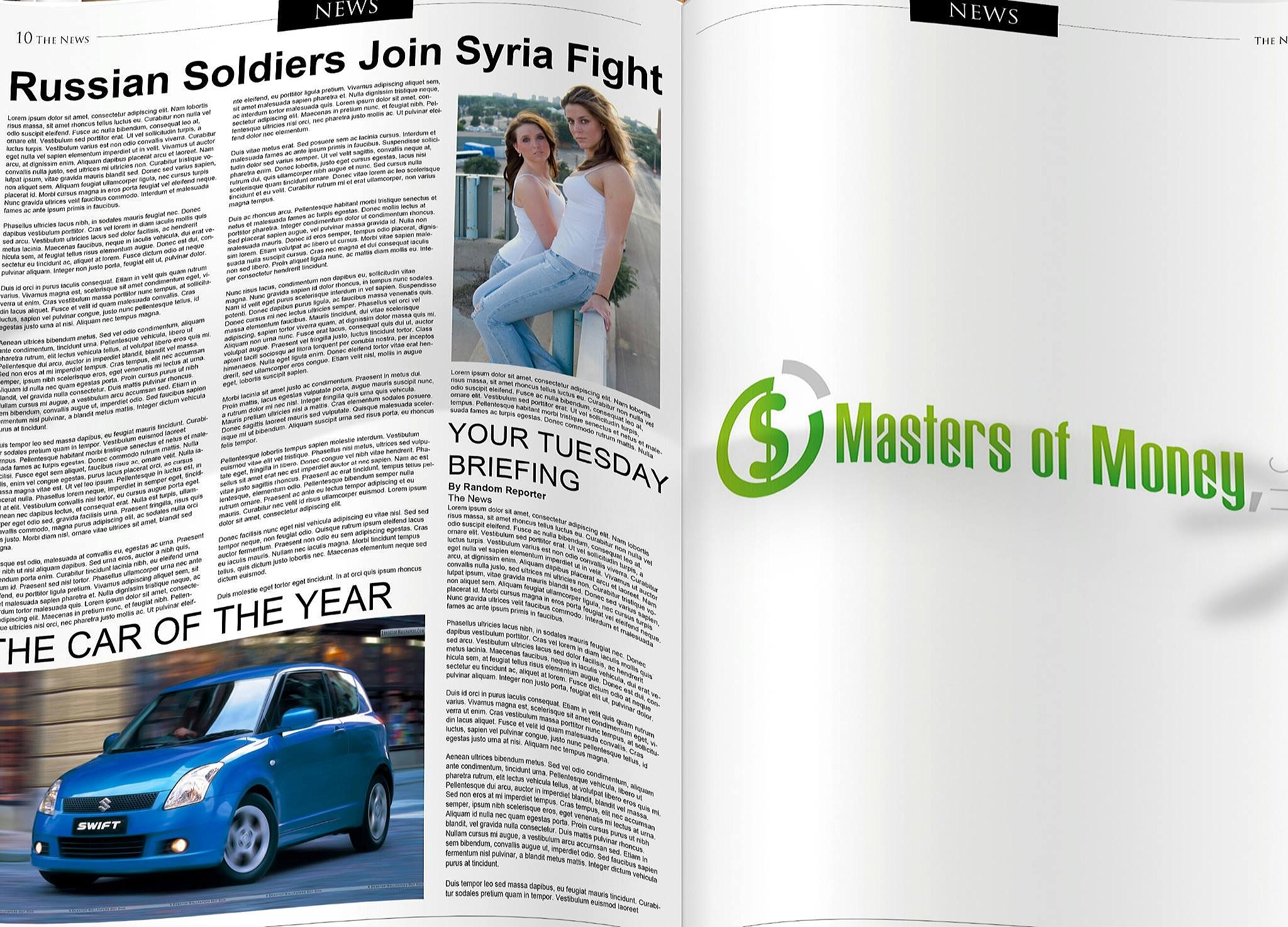 Masters of Money Magazine Advertising Graphic