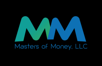 Masters of Money Blue Green and Black Double M Logo