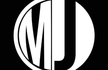 MJ Black and White Yin and Yang Logo Graphic