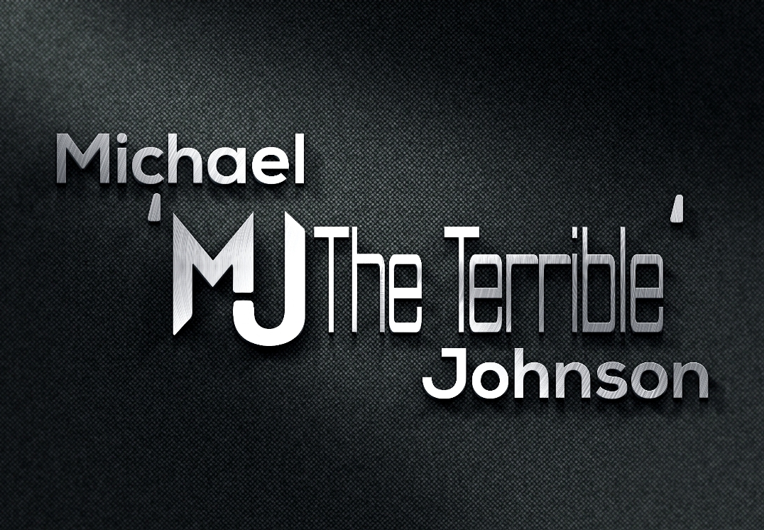 Michael "MJ The Terrible" Johnson Black and Silver Logo