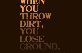Michael MJ The Terrible Johnson Logo Branded WHEN YOU THROW DIRT Picture Quote