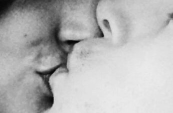 Malia and Michael MJ The Terrible Johnson Black and White Close Up Kiss Picture
