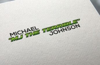 Black and Green Michael MJ The Terrible Johnson Logo Page Imprint Picture