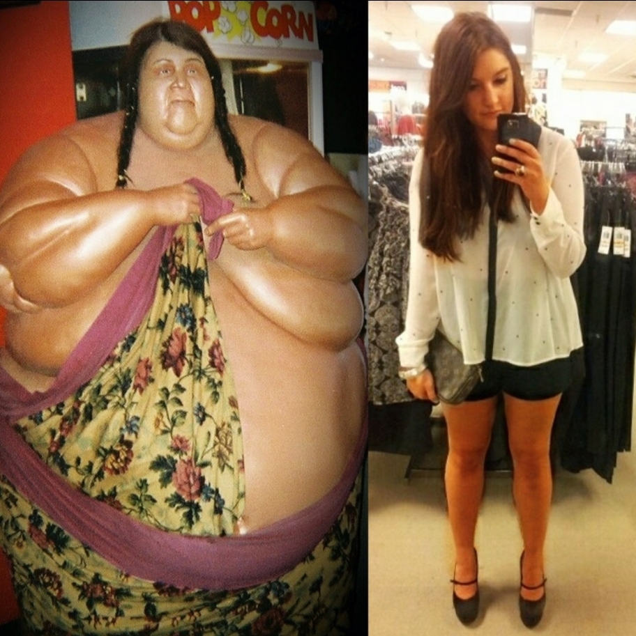 Heaviest Woman In The World and Malia May Johnson Comparison Collage