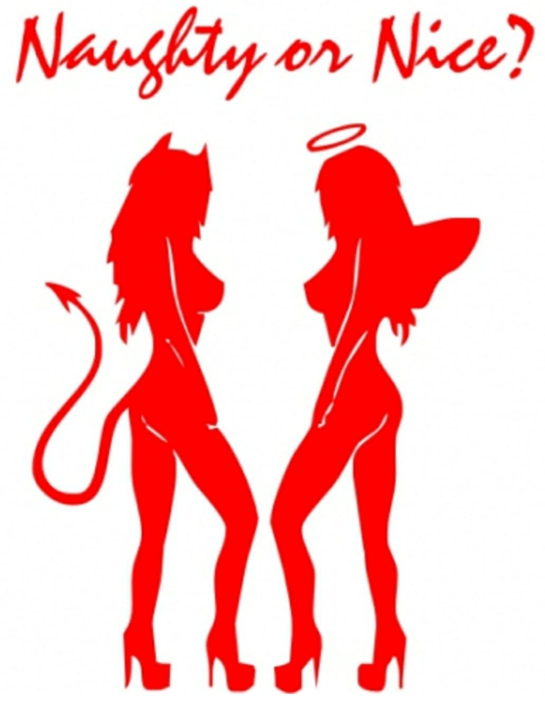 Masters of Money LLC Naughty or Nice Sexy Graphic