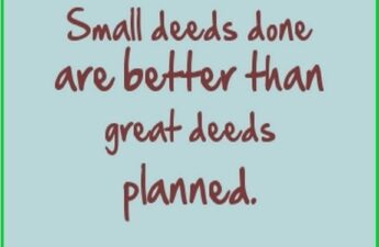 Masters of Money LLC Small Deeds Picture Quote