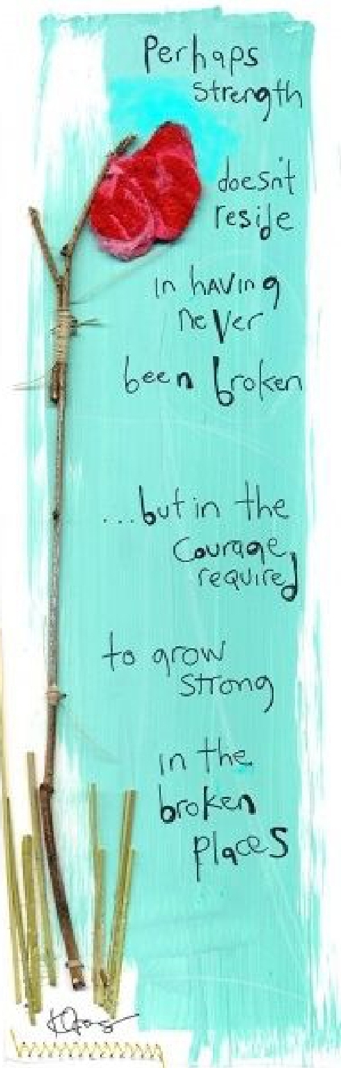 Masters of Money LLC Strength To Grow Courage Picture Quote