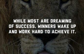 Masters of Money LLC Winners Wake Up and Work For It Picture Quote