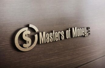 Masters of Money LLC Logo on Wood Storage Closet Door Picture
