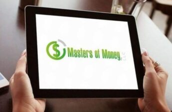Masters of Money LLC Original Logo Screensaver on iPad Screen Picture