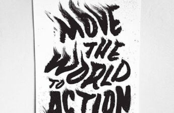 Michael MJ The Terrible Johnson Move The World To Action Logo Branded Quote Picture