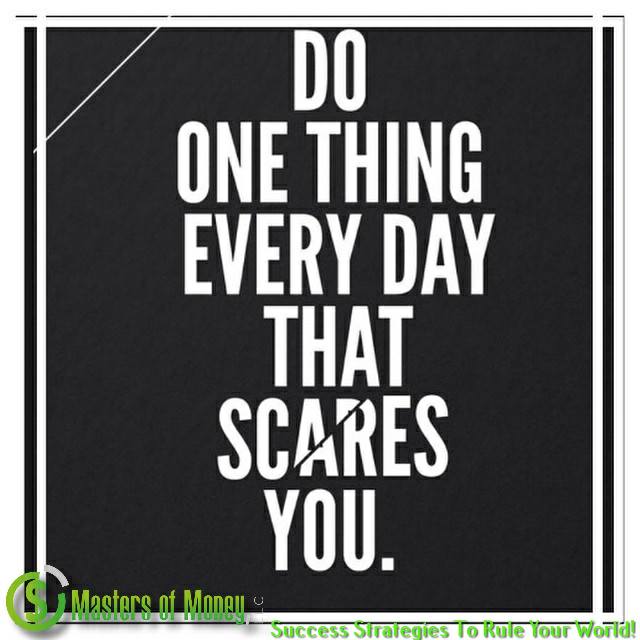 Masters of Money LLC Logo Branded Do One Thing Every Day Picture Quote