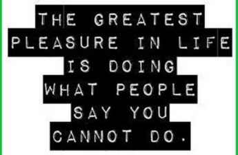 Masters of Money LLC Logo Branded The Greatest Pleasure In Life Picture Quote