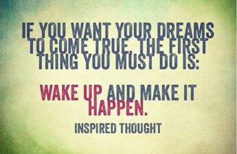 Masters of Money LLC Logo Branded Wake Up and Make It Happen Picture Quote