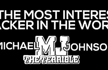 Michael MJ The Terrible Johnson Most Interesting Hacker In The World Black & White Logo