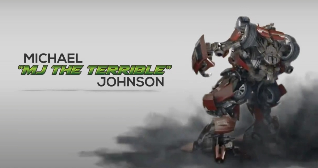 Michael "MJ The Terrible" Johnson Transformer Twitter Page Graphic