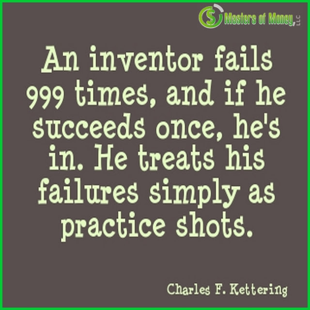 Masters of Money LLC Charles Kettering Inventor Picture Quote