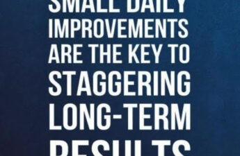 Small Daily Improvements Are The Key To Staggering Long term Results Masters of Money LLC Quote Picture