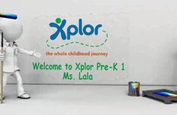 Xplor Preschool Wall Painting Welcome Video Animation Graphic