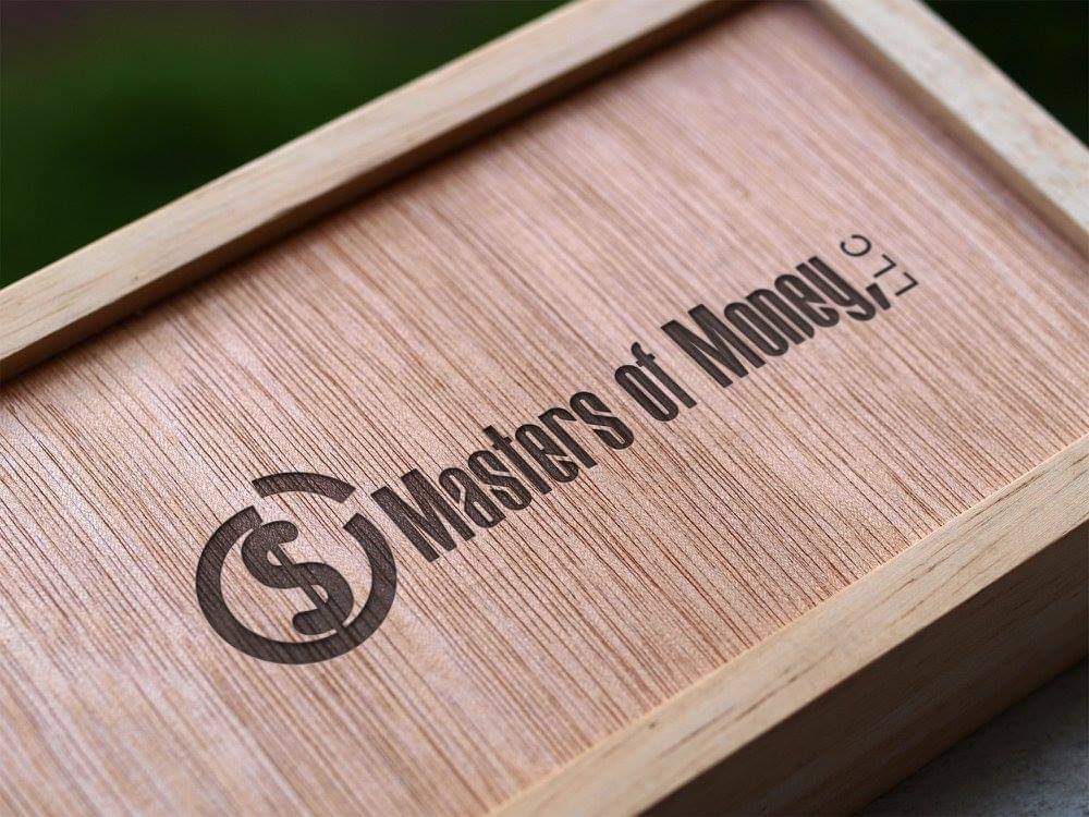 Masters of Money LLC Box Crate Top Logo Imprint Photo