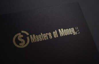 Masters of Money LLC Logo Embossed Black Leather Folder Photo