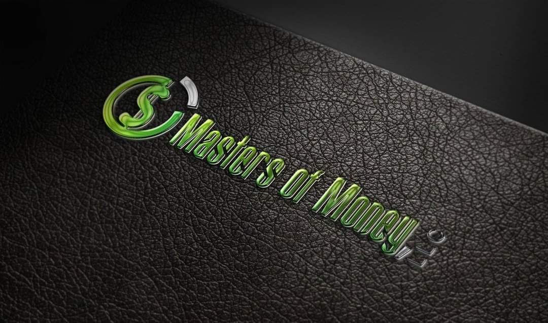 Masters of Money LLC Logo Embossed on Black Leather Folder Placement Photo