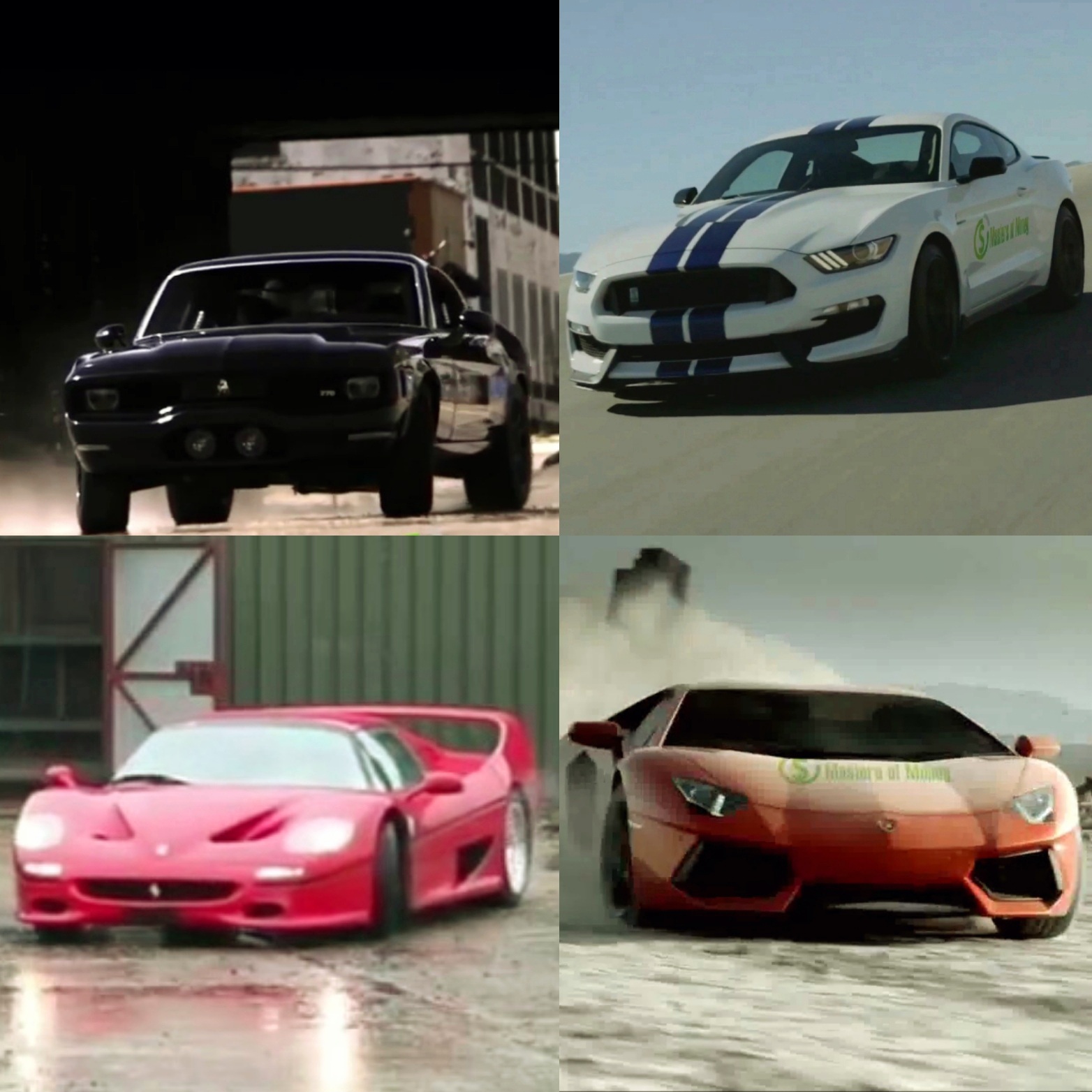 Masters of Money LLC Sports Car Promotional Car Collage