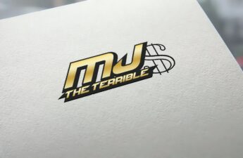 Michael "MJ The Terrible" Johnson Gold $ Logo Imprinted on Book Page Photo