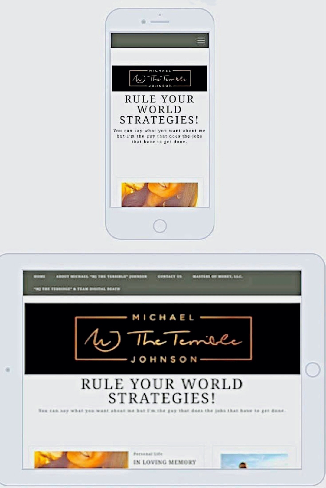 Therealmjtheterrible.com Blog iPhone and iPad Screens Graphic