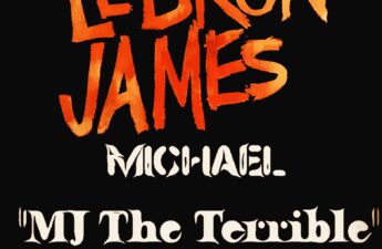 Lebron James and Michael "MJ The Terrible" Johnson Logo Collage