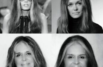 Masters of Money LLC Gloria Steinem Black and White Photo Collage