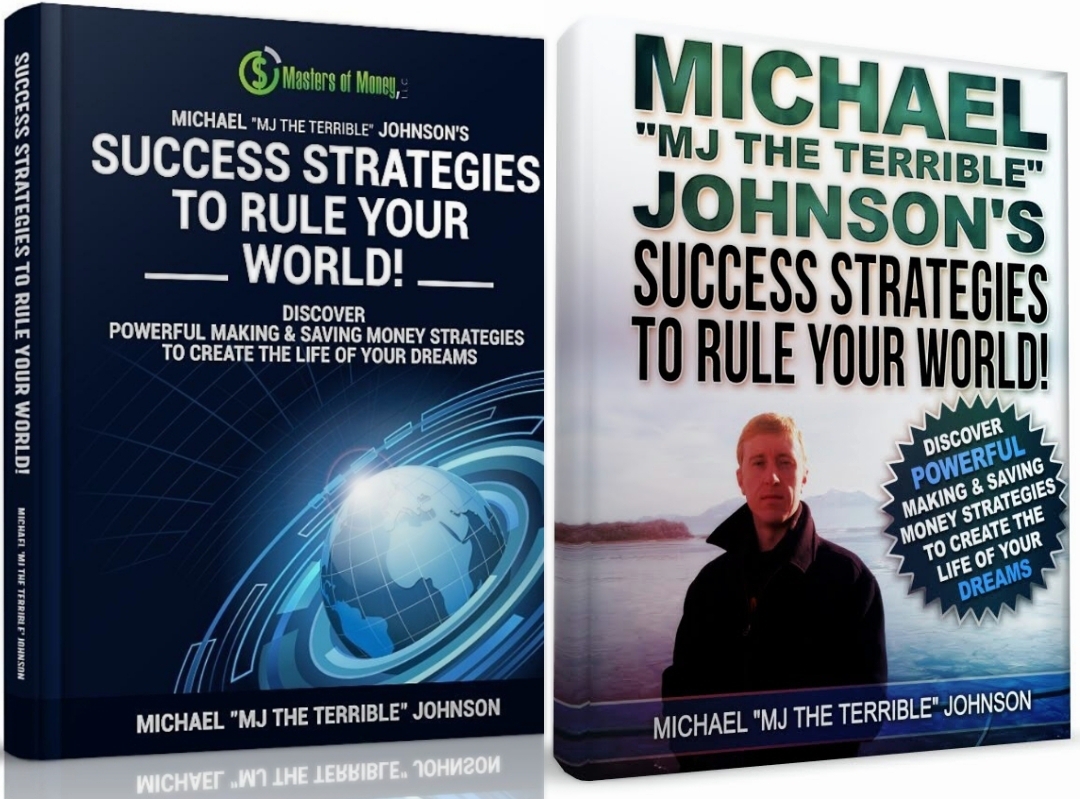 Michael "MJ The Terrible" Johnson Masters of Money LLC Book Covers Collage