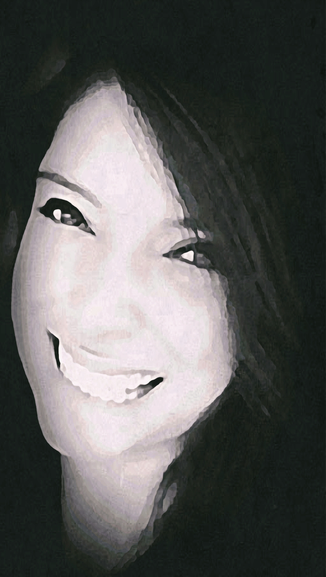 Malia Johnson Head Tilt Pencil Sketch Photo