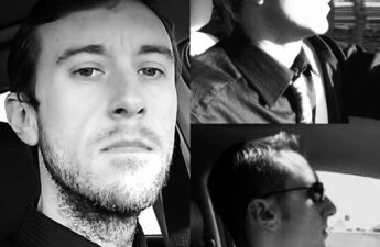 Michael "MJ The Terrible" Johnson Black and White Driving Photos Collage