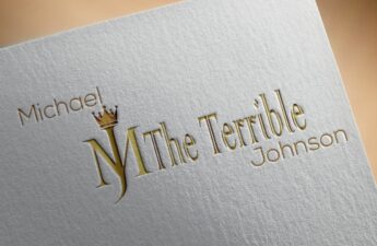 Michael "MJ The Terrible" Johnson King Crown Logo Imprint Photo